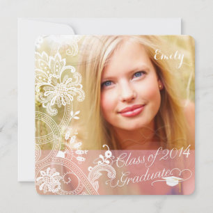 Convite Fonte PixDezines lace/2014 Formandos/diy