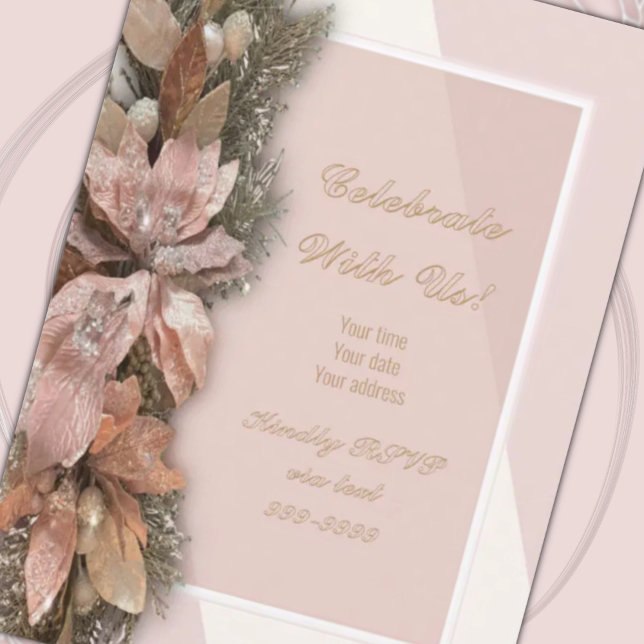 Convite For Unto Us Christmas Invitation Card (Criador carregado)