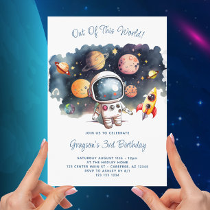 Convite Fora deste Mundo Espaço Sideral 3º Aniversário