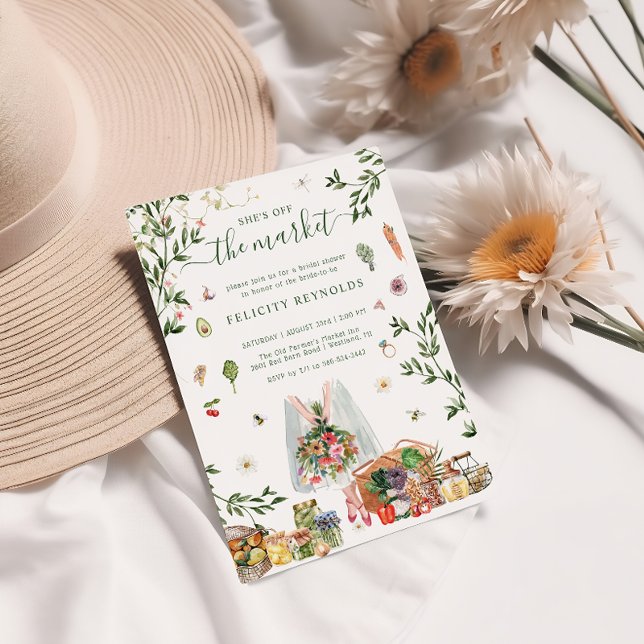 Convite Fora Do Mercado | Chá de panela de mercado do agri (Criador carregado)