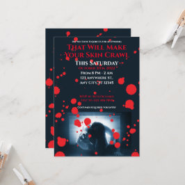 Convite Fora do seu Gritar Festa de Halloween