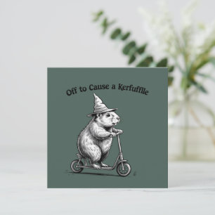 Convite Fora Para Causar Uma Confusão Divertida Patinete d