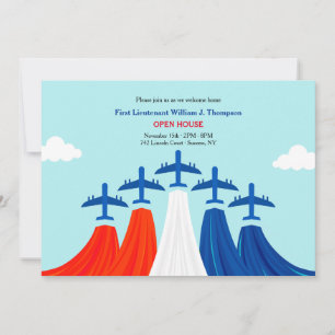 Convite Força Aérea, Red White e Blue Welcome Home Party