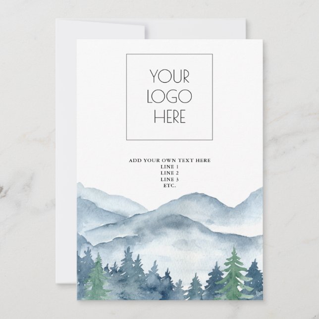 Convite Forest Adventure Mounts Modelo (Frente)