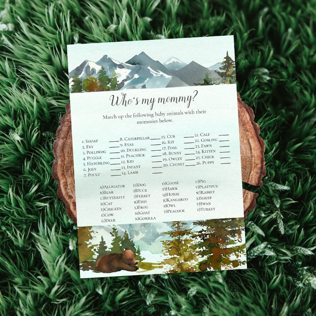 Convite Forest Adventure que é o jogo das minhas Mamães (Criador carregado)