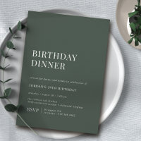 Forest Green Moss | Janto de Aniversário Mínimo Mo
