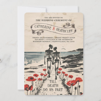 Convite Forever Love by the Sea Wedding Invitation