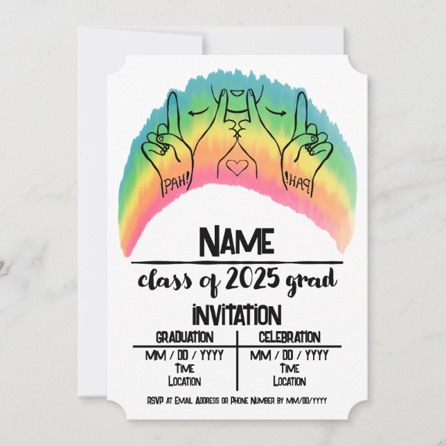 Convite Formado(a) pela turma de 2025 - PAH! (Frente)