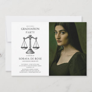 Convite Formado em Direito com Foto