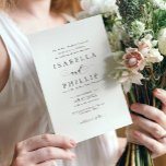 Convite Formal black and white wedding<br><div class="desc">With classic and elegant typography,  this formal wedding invitation sets the tone for a timeless wedding. Perfect for a black tie affair. Coordinating pieces also available in the wedding suite.</div>