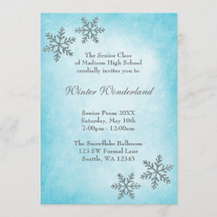 Convite Formal de Baile de formatura de Teto em Flocos de