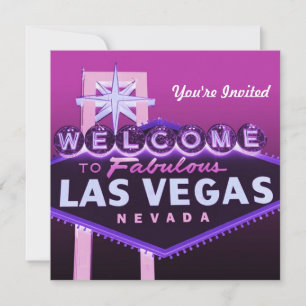 Convite Formal de Casamento em Las Vegas ou para Q