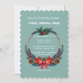 Convite Formal de Natal para Festa Corporativa