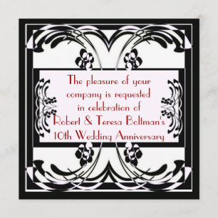 Convite formal do art deco