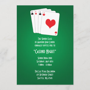 Convite formal do baile de formatura da noite do