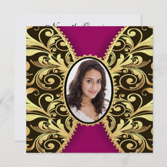 Convite Formal Elegante (Frente/Verso)