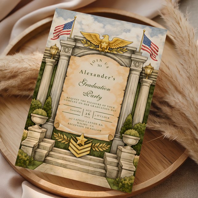 Convite Formal Military Graduation Celebration (Criador carregado)