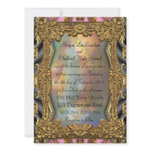 Convite Formal para Casamento Barroco Barnetcue