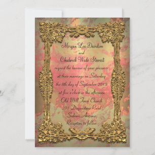 Convite Formal Para Casamento De Gigifarah De 5,5"