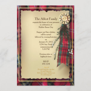 Convite Formal Robbie Burns