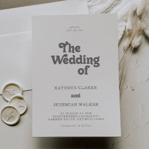 Convite Formal Simples O Casamento De