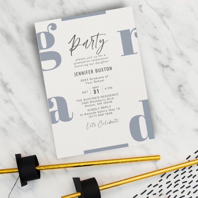 Convite Formando a Festa de formatura Roxo e bege moderna  (Criador carregado)