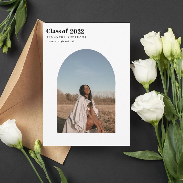 Convite Formando de Arca de Fotografia Mínima Moderna (Criador carregado)