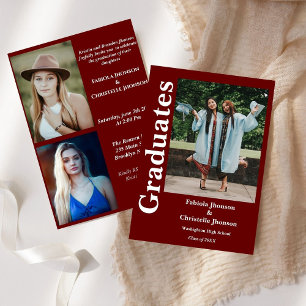 Convite Formando de irmãos Borgonha