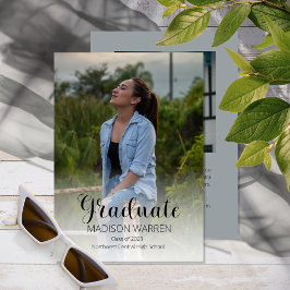 Convite Formando de Script Clássico Duas Cinzas de Graduaç