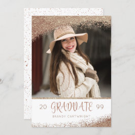 Convite Formando de Script de Pincel de Cobre e Largura Do