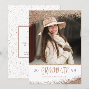 Convite Formando de Script de Pincel de Cobre e Largura Do