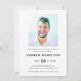 Convite Formando de Script Moderno com Dois Graduação de F