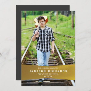 Convite Formando do Partido de Banner Moderno Convidar / F