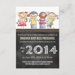 Convite Formando do pré-escolar ou do quadro da classe do