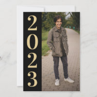 Formando Dourado Preto Grande Número 2022 Casa Abe