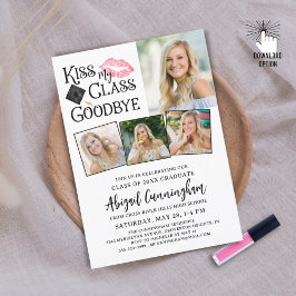 Convite Formando engraçado BEIJA MINHA AULA, GOODBYE 4 Fot