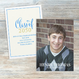 Convite Formando Fotográfico Classe Simples Moderna De Azu