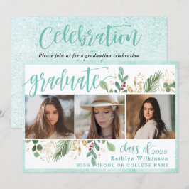 Convite Formando Fotográfico Eucalyptus Greenery 3, Script