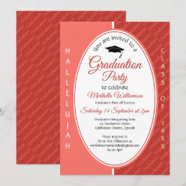 Convite Formando HALLELUJAH - Graduação Personalizada de C