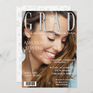 Convite Formando Magazine Cobrir Photo Festa de formatura