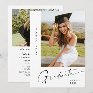 Convite Formando Minimalista Moderno 2 Festa de formatura 