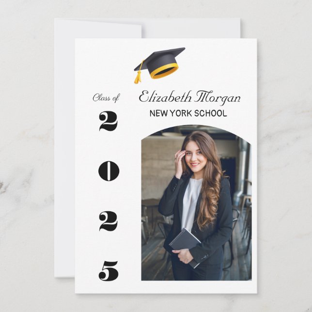 Convite Formando Multifoto Moderno do Partido Graduação 20 (Frente)