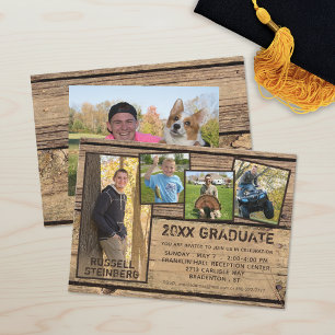 Convite Formando Rustic Country Wood 20XX 5-Foto