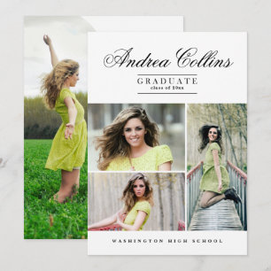 Convite Formando simples e elegante, lançamento de graduaç