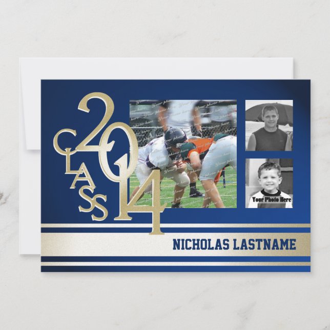 Convite Formando Tripla Dourada Varsity 2014 (Frente)