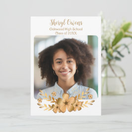 Convite Formandos do Segundo grau ouro