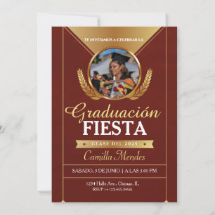 Convite Formandos Espanhóis Convidam Graduação Fiesta