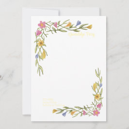 Convite Formandos Floral Boho