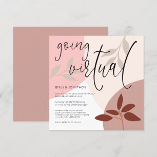 Convite Formas Modernas Deixa Script Em Casamento Virtual