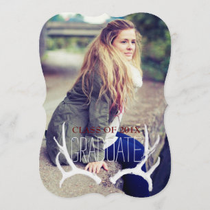 Convite Formatação de Colchetes de Tendy Antler 5x7 Convit